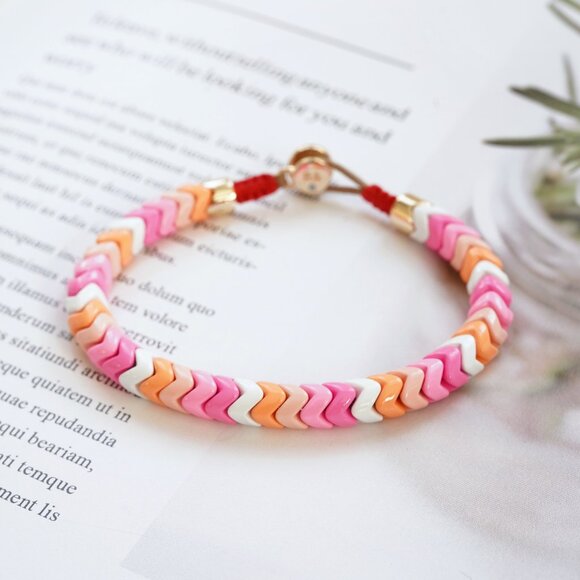 Roxanne Assoulin Pink Wave Bracelet - Picture 1 of 5